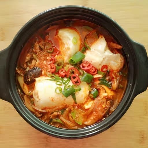 Mushroom Tofu Soup.