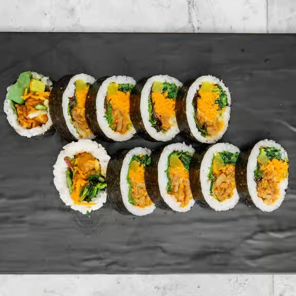 Spicy Pork (Jeyuk) Kimbap.