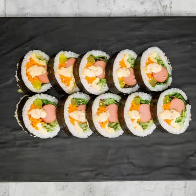 Sausage & Cheese Kimbap.