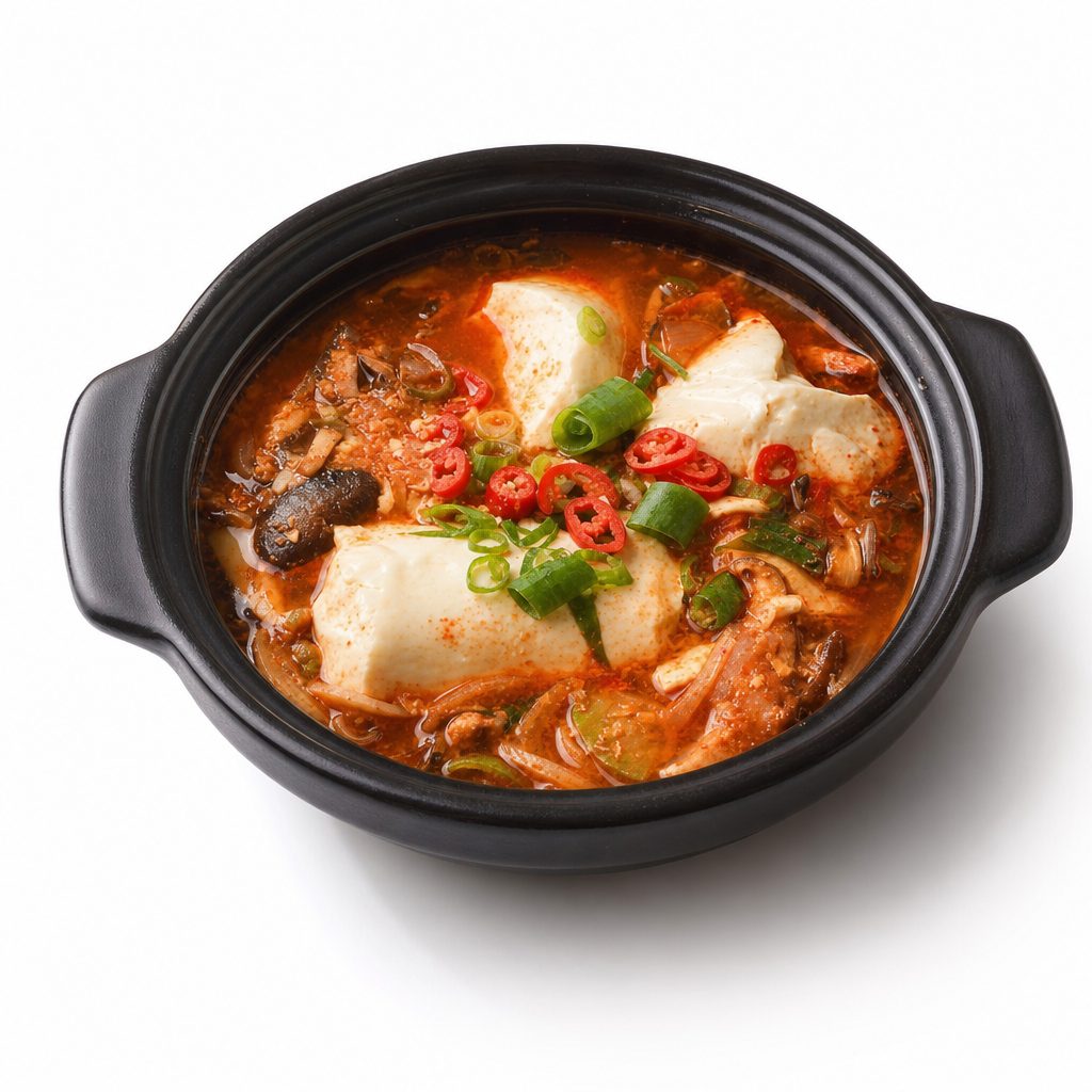 Mushroom Tofu Soup.