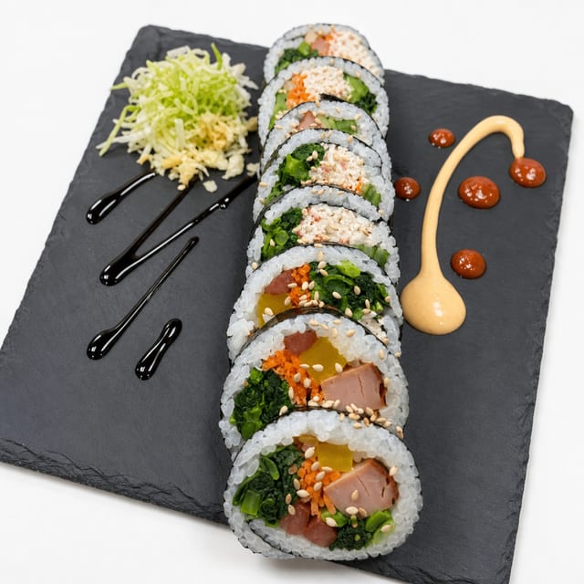 Kimbap With 2 Proteins.